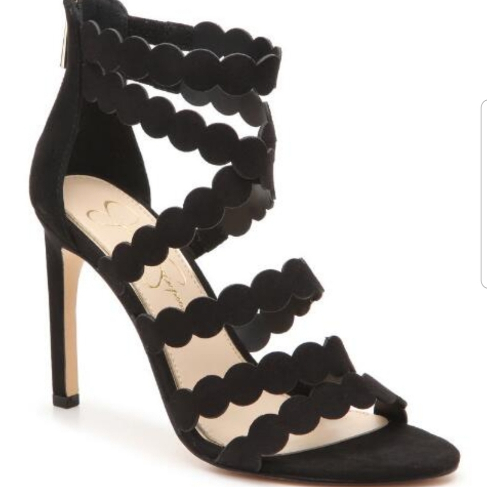 NEVER WORN Jessica Simpson black  heels sz 8.5